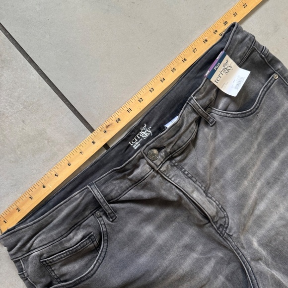 Terra & Sky Skinny Jeans Plus Size 20W Petite High Rise Gray Stretch Denim NWT - Picture 9 of 13